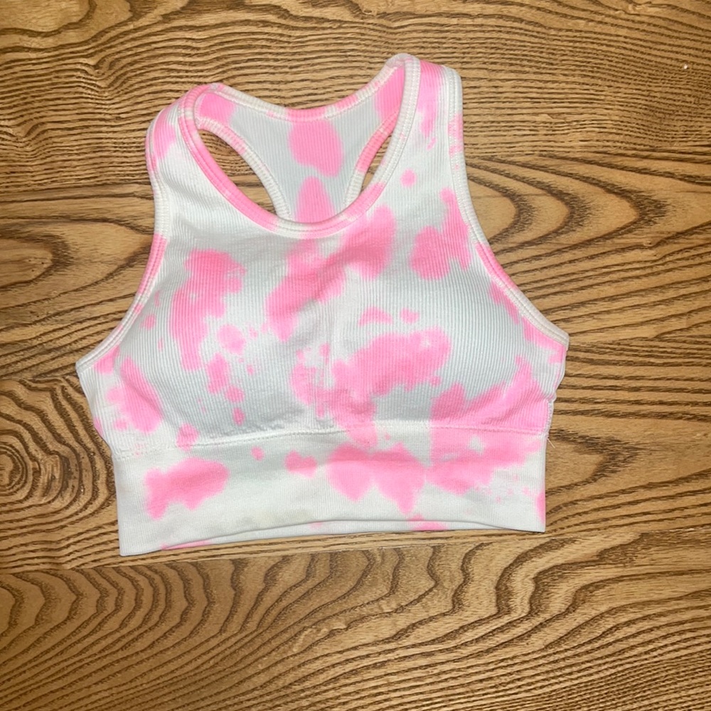 Tie dye sports bra